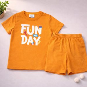 Kids Yellow T-Shirt Set.